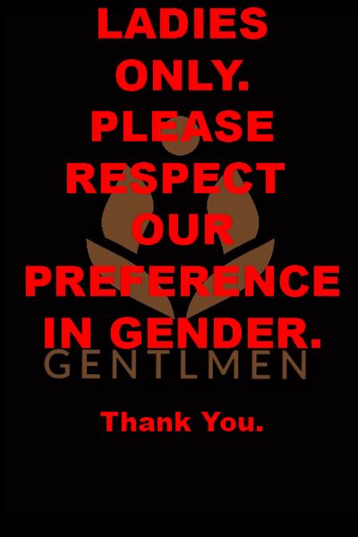 Gentlmen - For the Ladies